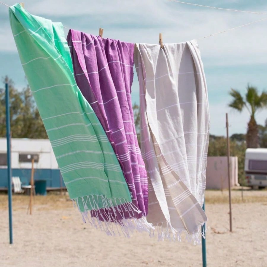 Beach Towel Large - Turkish Beach Towel With Travel Bag
