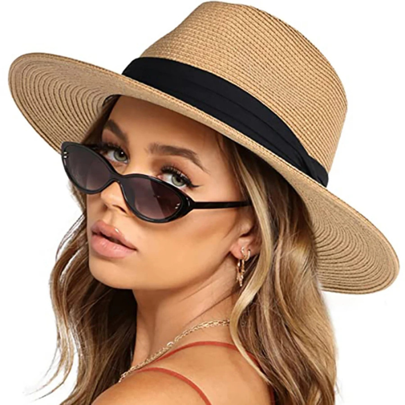 Bucket Hat Straw - Womens Mens Wide Brim Straw Panama