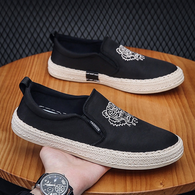 black Breathable shoes for man - Espadrille Slip On 리뷰 및 가격