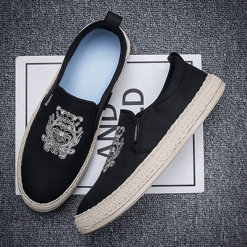 black Breathable shoes for man - Espadrille Slip On 리뷰 및 가격