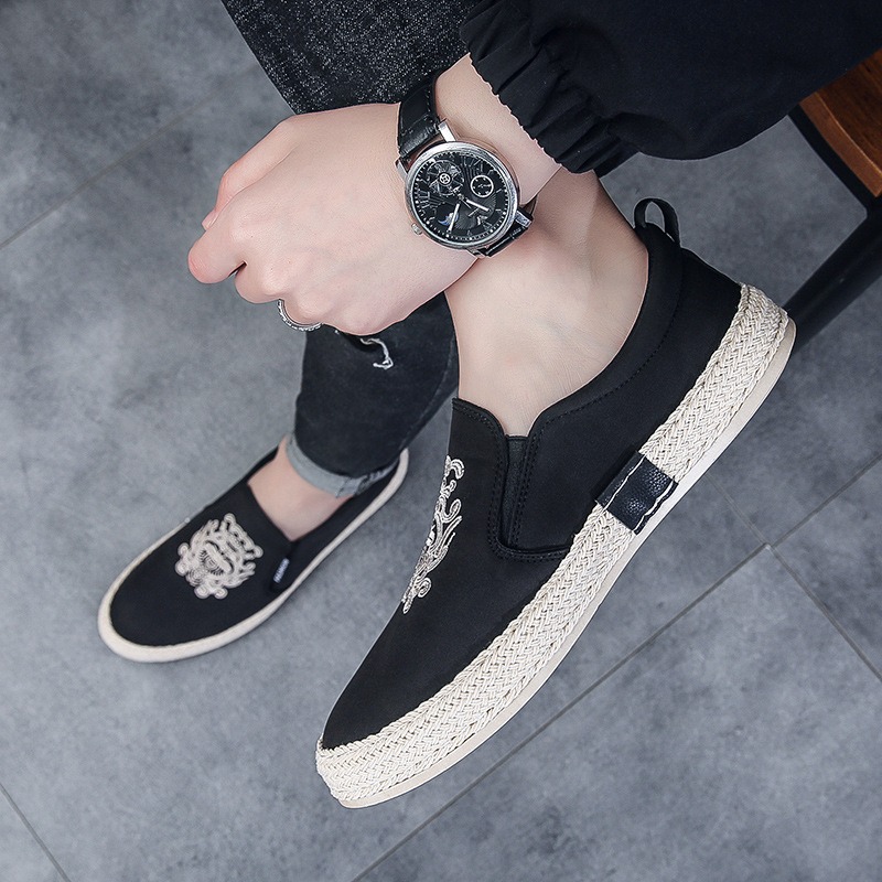 black Breathable shoes for man - Espadrille Slip On 리뷰 및 가격