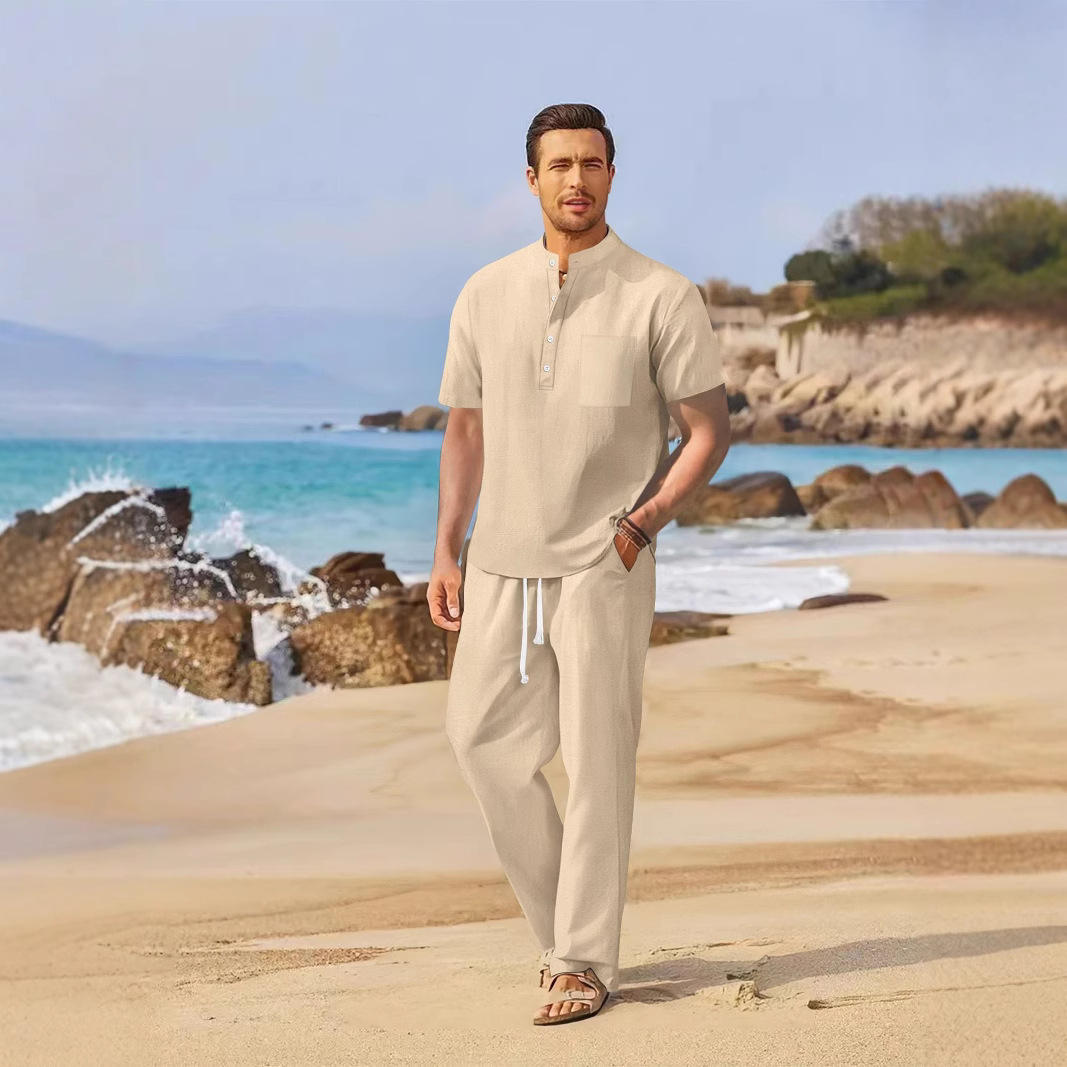 Loose Casual Cotton Linen Men' - Linen Shirt Breathable 리뷰 및 가격