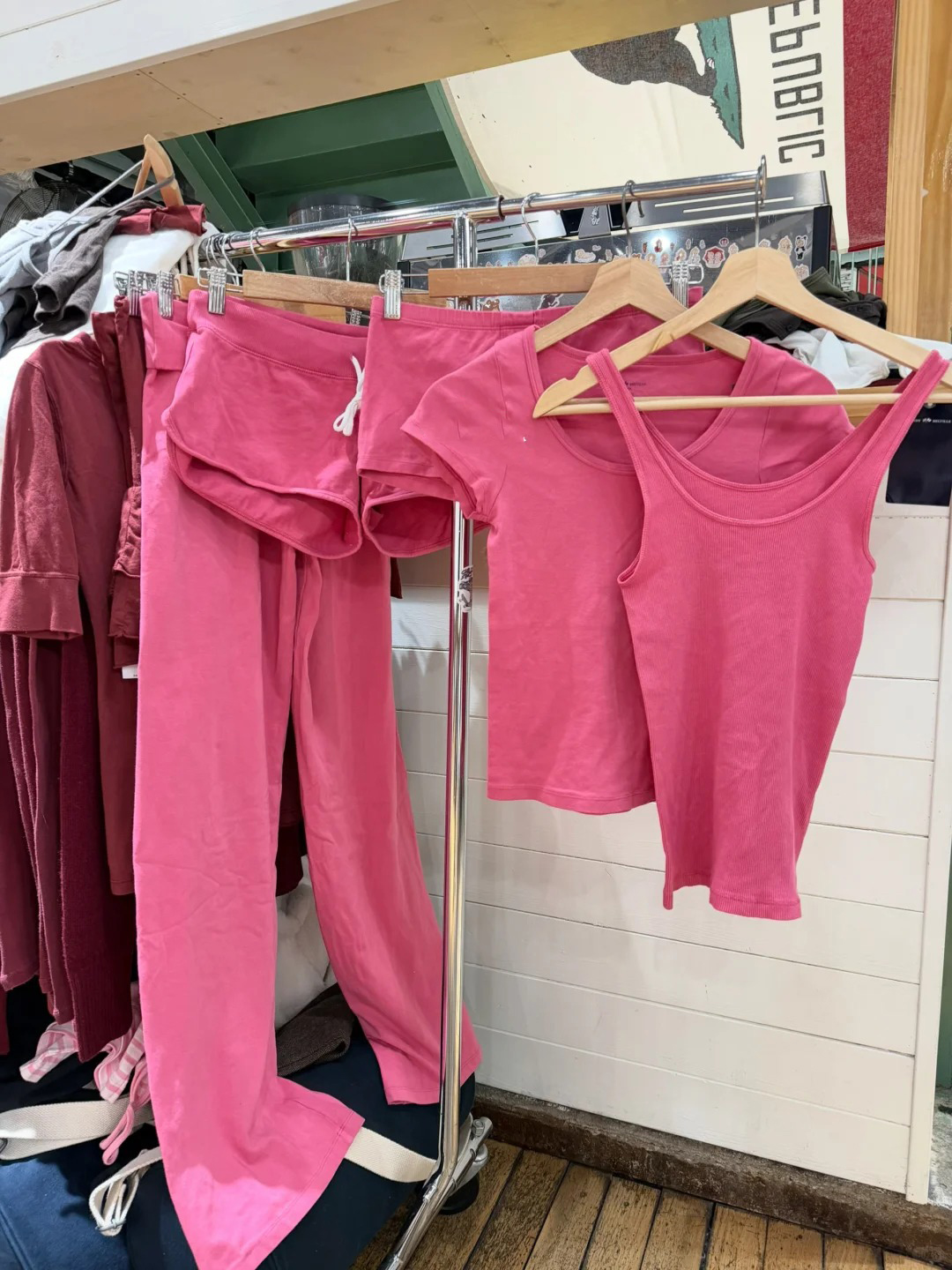 New Rose Pink Cotton Short Pan - Short Linen Drawstring 리뷰 및 가격
