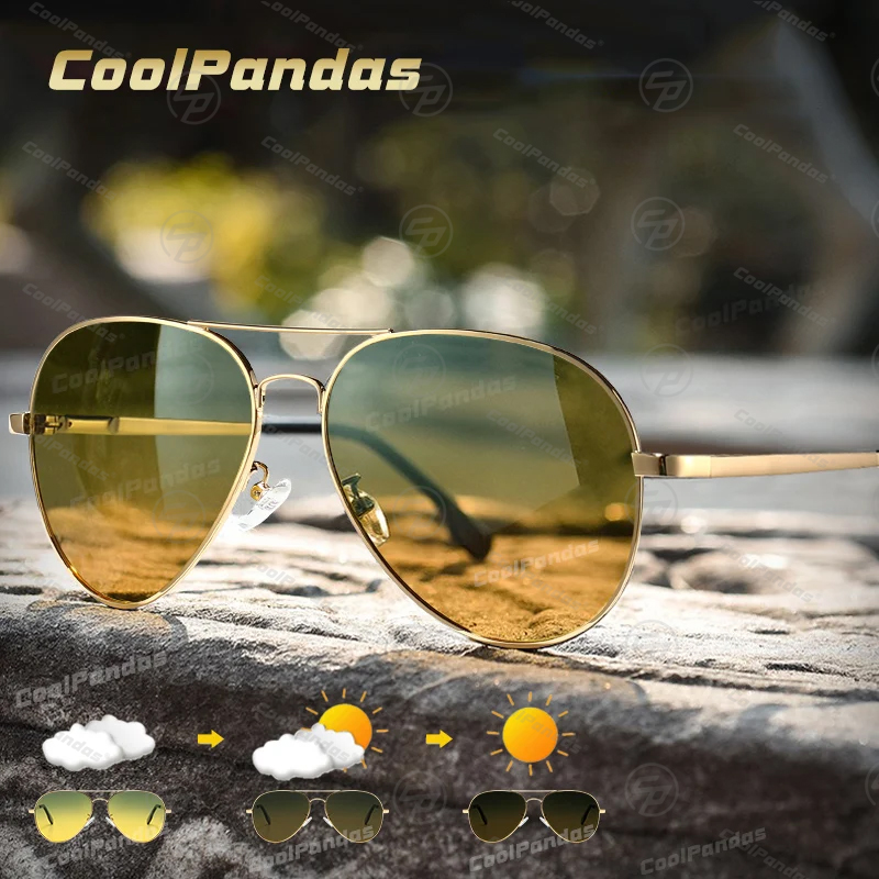 Photochromic Sunglasses Men Po - Sunglasses Aviator Polarized 리뷰 및 가격