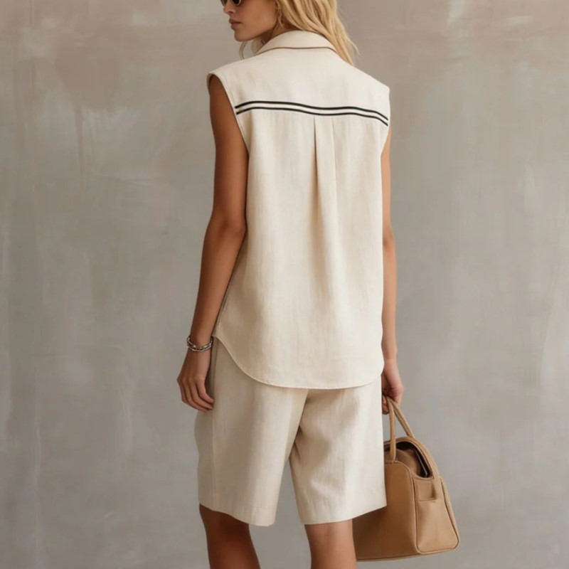 Summer Fashion Solid Linen Ble - Shirt Camp Collar 리뷰 및 가격