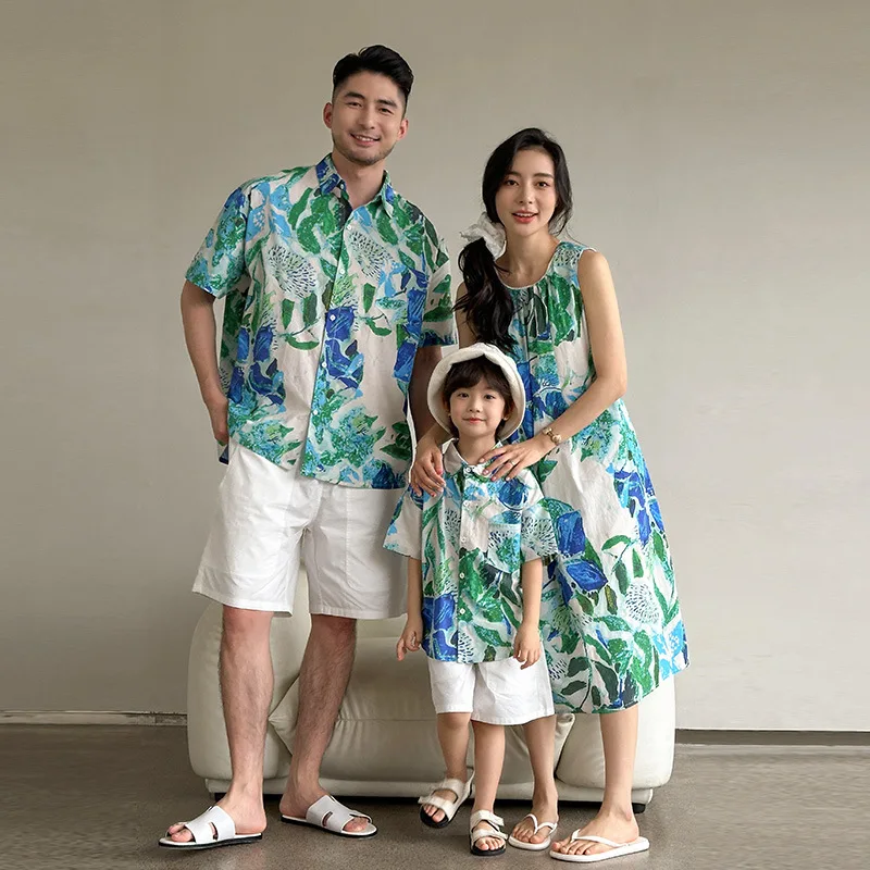Beach Couple Look Family Match - Resort Shirt Floral 리뷰 및 가격
