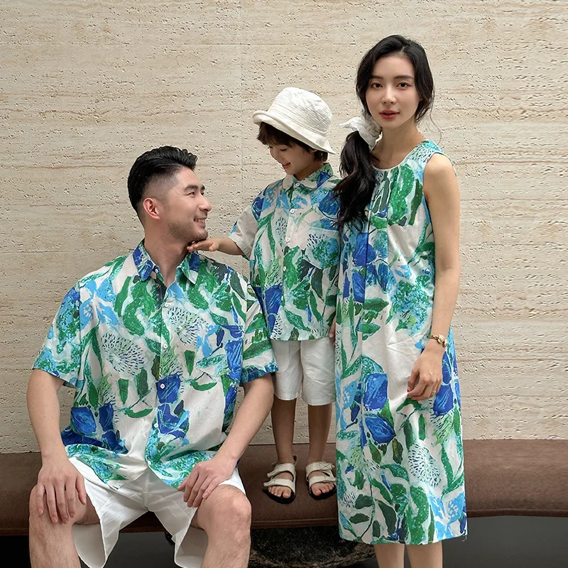 Beach Couple Look Family Match - Resort Shirt Floral 리뷰 및 가격