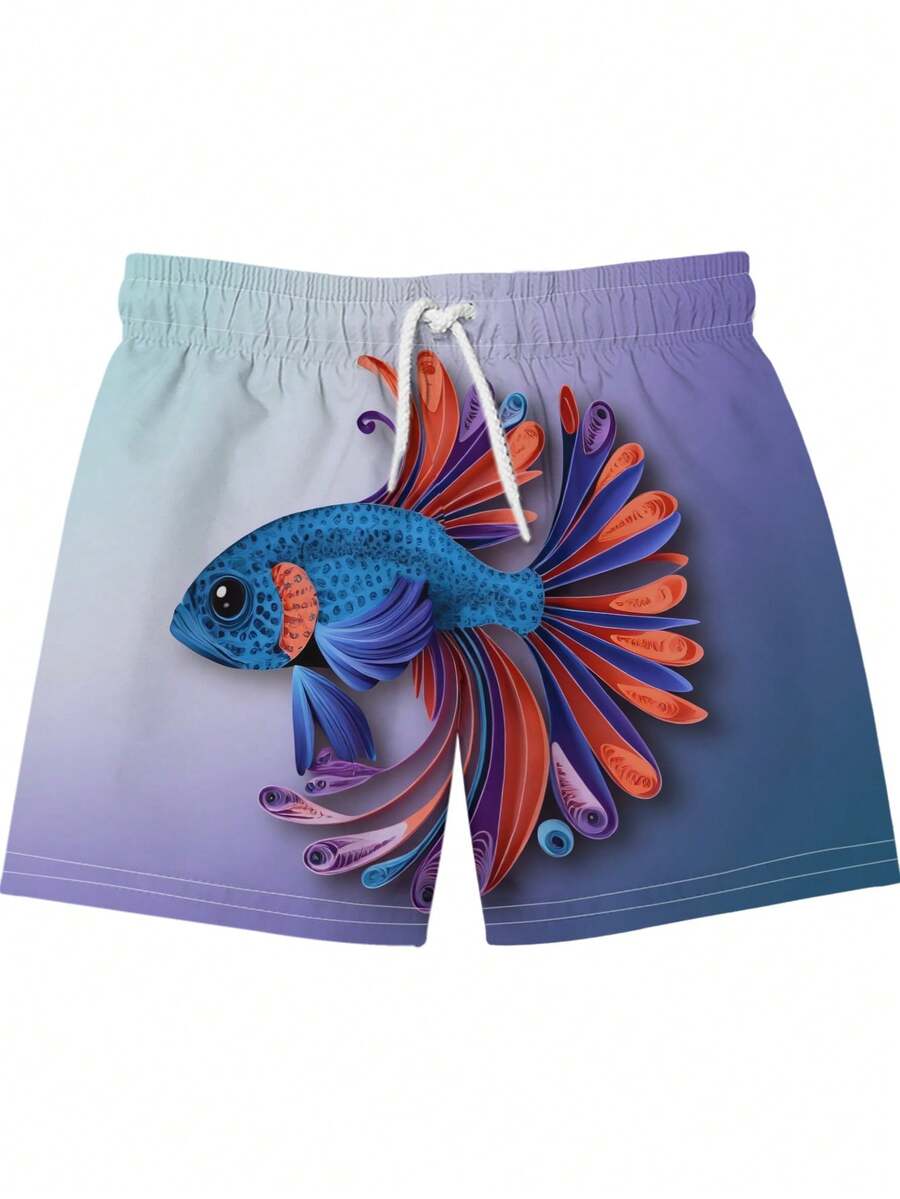 Gradient Purple Blue Swim Trun - Swim Trunk Quick Dry 리뷰 및 가격