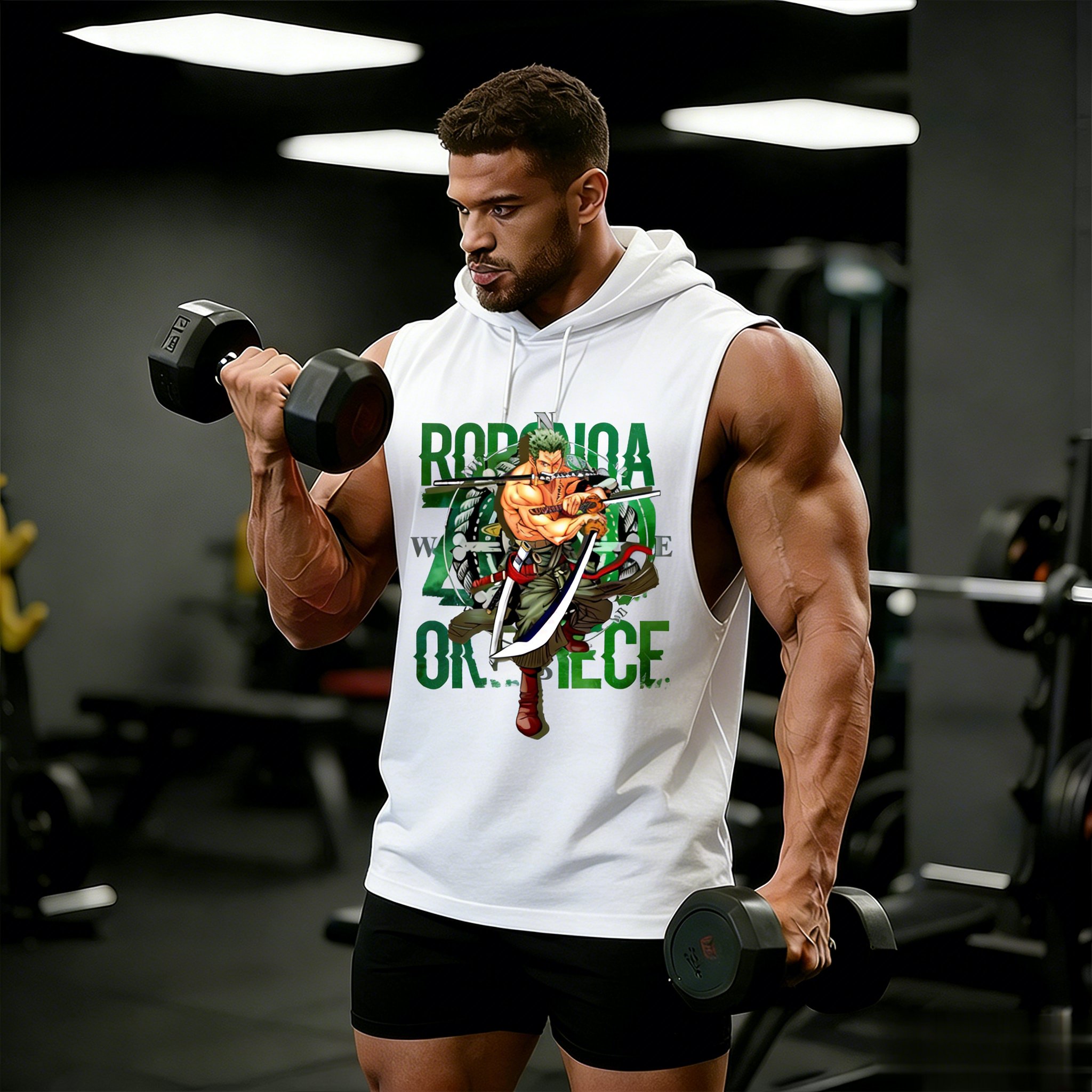 One Piece Zoro Roronoa Anime W - Tank Top Muscle 리뷰 및 가격