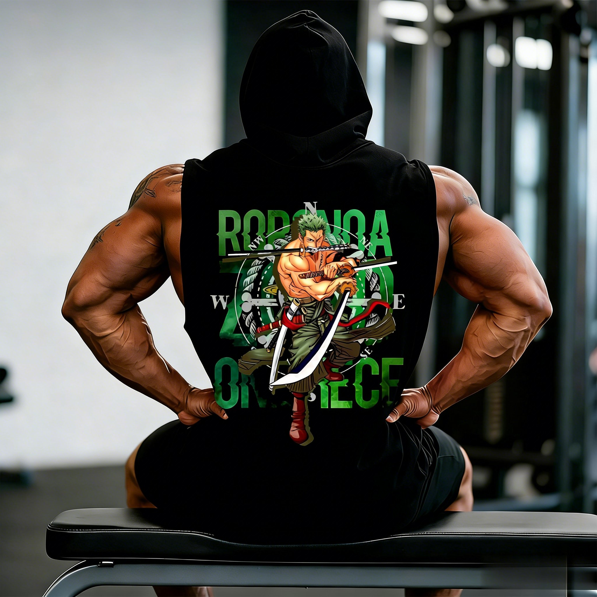One Piece Zoro Roronoa Anime W - Tank Top Muscle 리뷰 및 가격