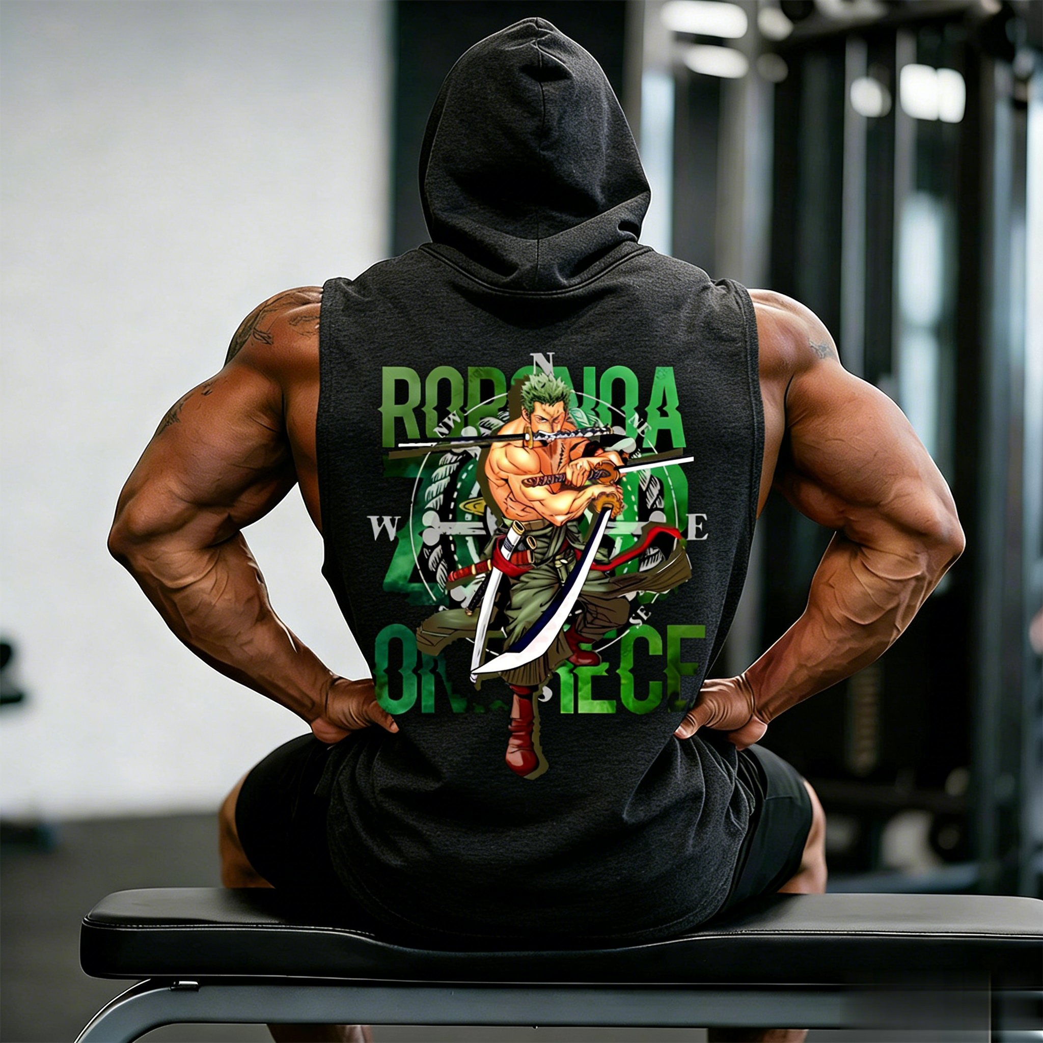 One Piece Zoro Roronoa Anime W - Tank Top Muscle 리뷰 및 가격
