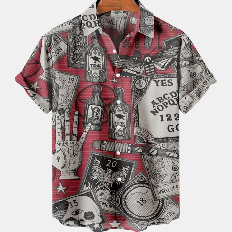 Summer Men's Fashion Casual So - Resort Shirt Floral 리뷰 및 가격