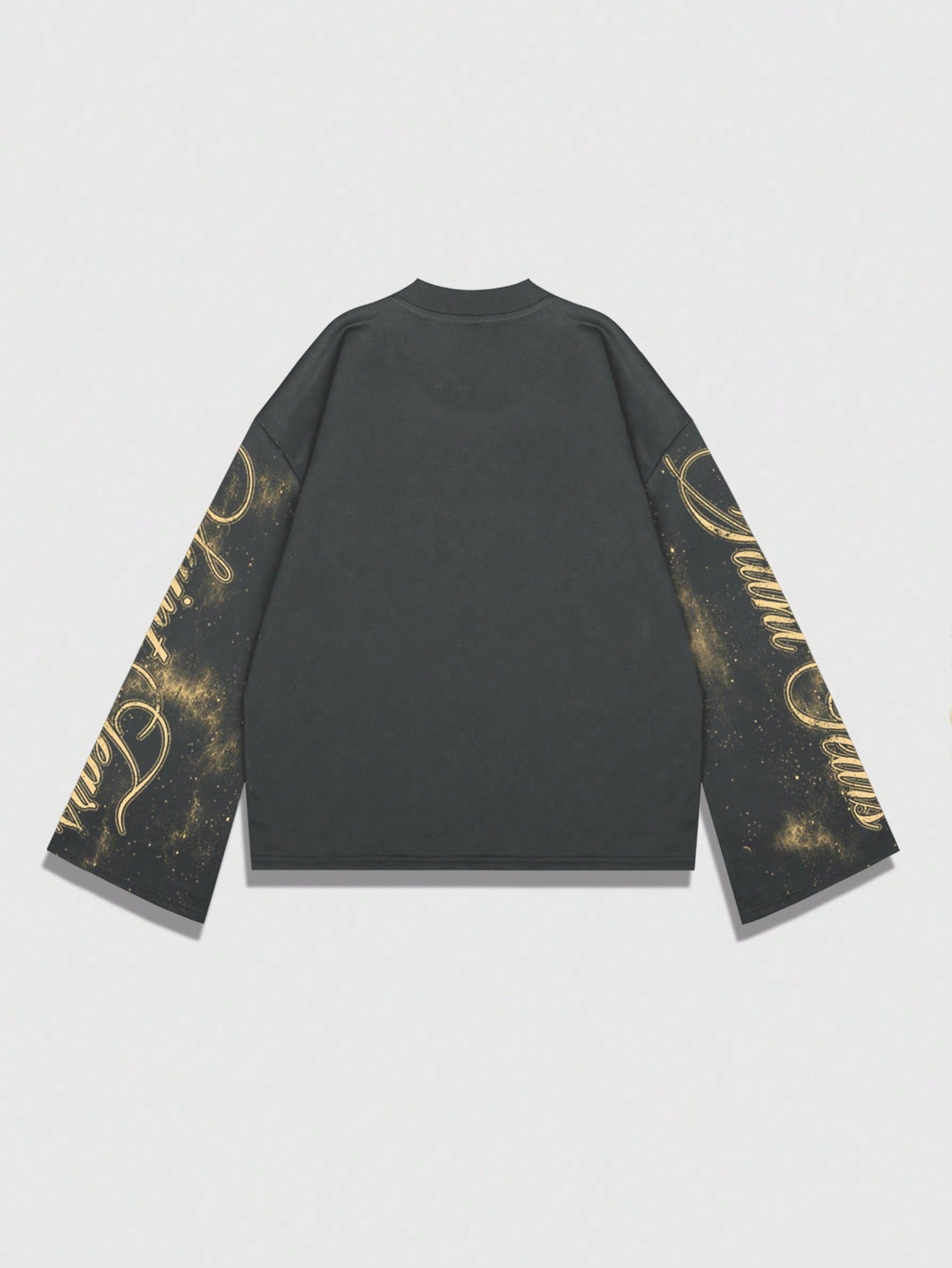 Men's Oversized Long Sleeve Gr - Tee Graphic Print 리뷰 및 가격