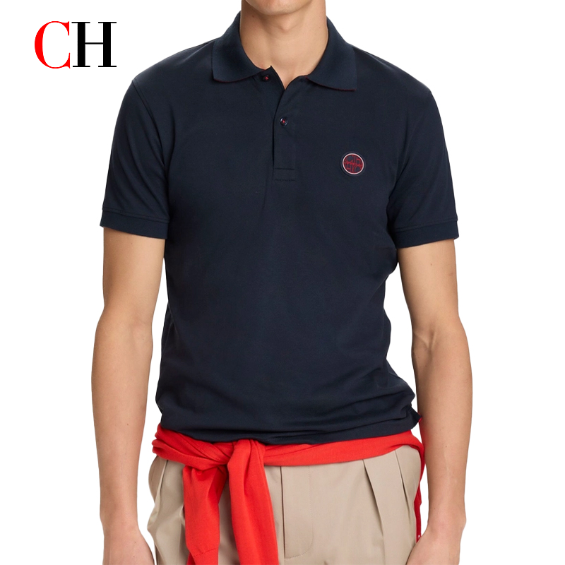CH Red Accent Circular Rubber  - Polo Shirt Pique 리뷰 및 가격