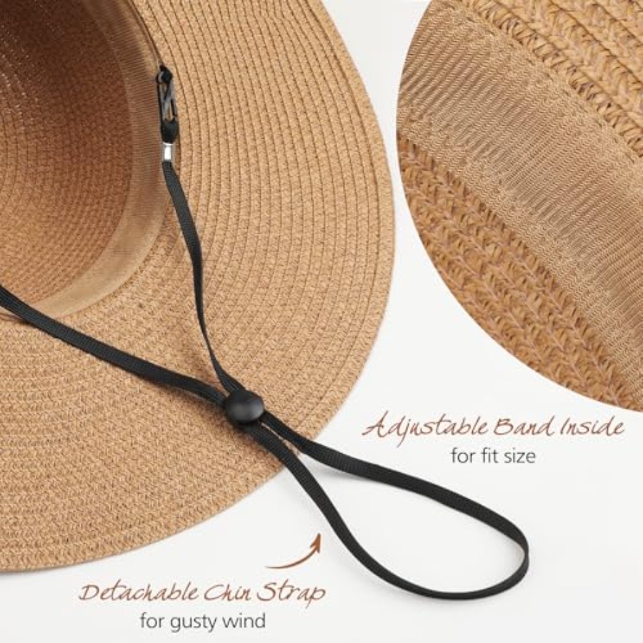 Trifabricy Beach Sun Straw Hat - Packable Hat Nylon 리뷰 및 가격