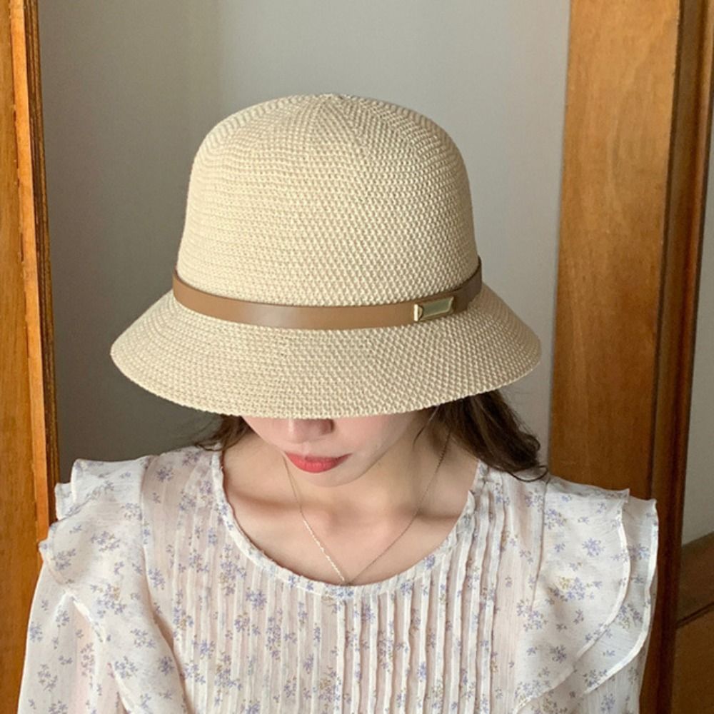 Korean PU Leather Belt Women S - Bucket Hat Straw 리뷰 및 가격
