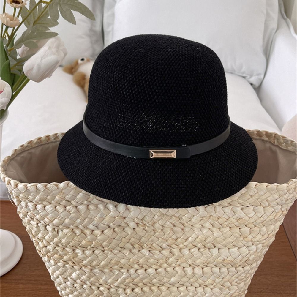 Korean PU Leather Belt Women S - Bucket Hat Straw 리뷰 및 가격