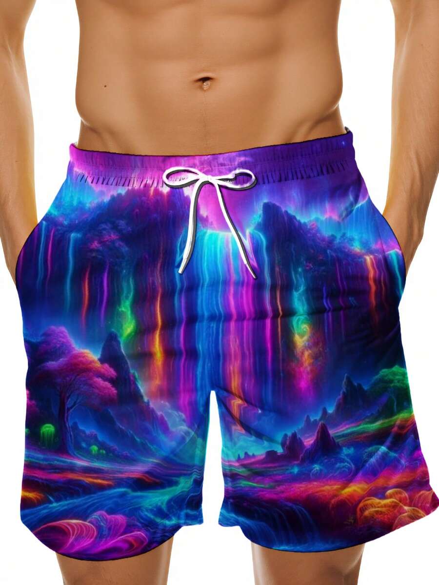 Mens 3D Full Print Quick Dry B - Swim Trunk Quick Dry 리뷰 및 가격