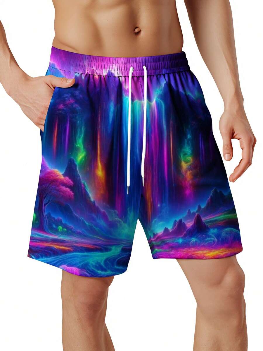 Mens 3D Full Print Quick Dry B - Swim Trunk Quick Dry 리뷰 및 가격