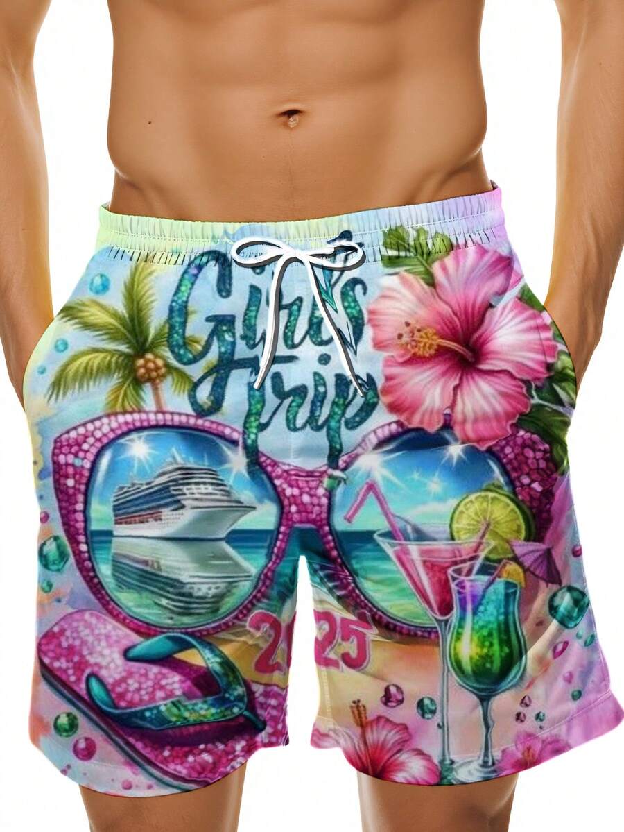 Mens Beach Swim Trunks 3D Prin - Swim Trunk Quick Dry 리뷰 및 가격