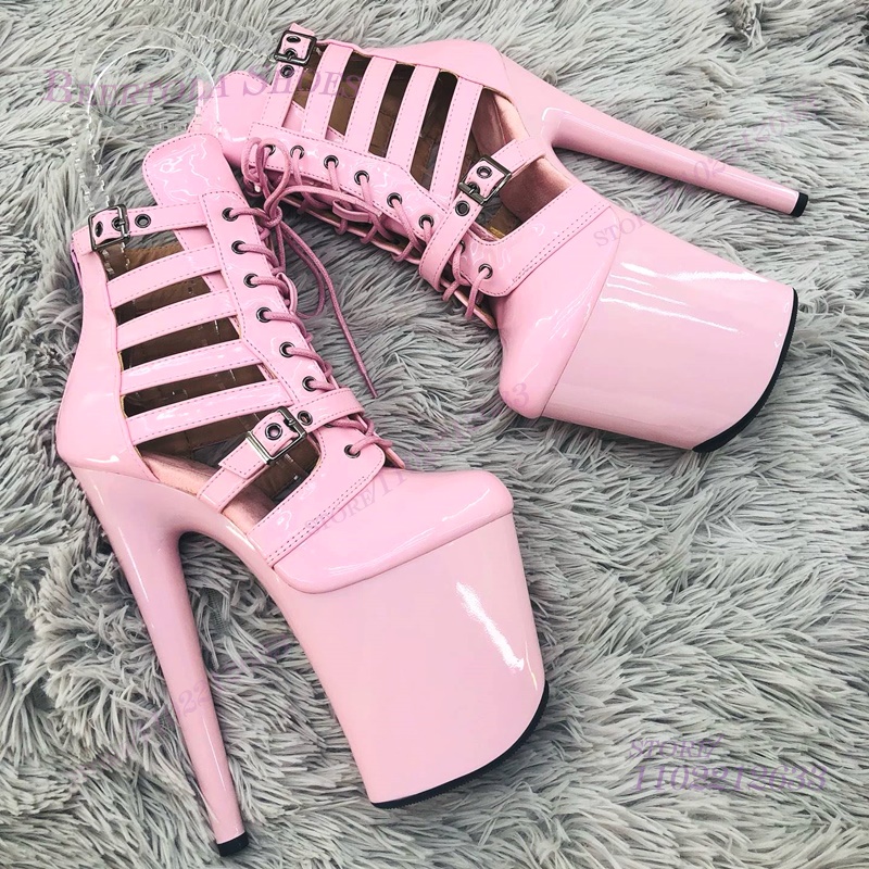 Pink Patent Leather Striped Ho - Casual Sandal Leather 리뷰 및 가격