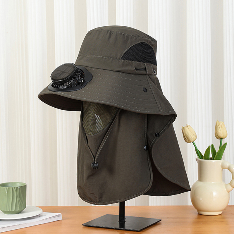 Men Solar Fan Hat Wide Brim UP - Bucket Hat Straw 리뷰 및 가격
