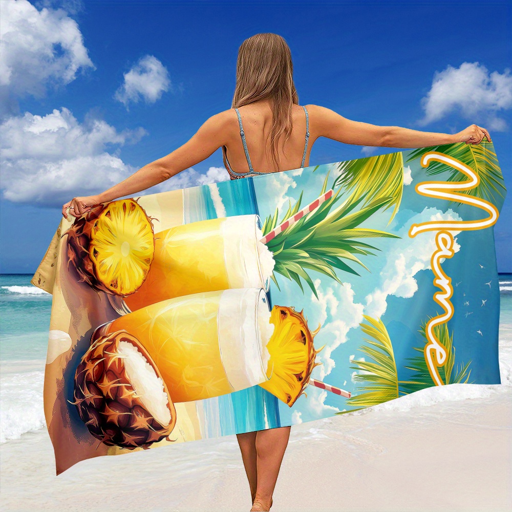 1pc Customized Name Beach Towe - Beach Towel Large 리뷰 및 가격