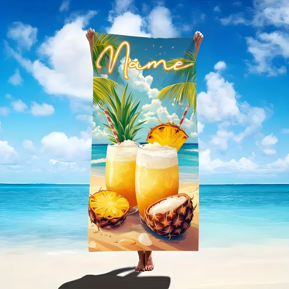 1pc Customized Name Beach Towe - Beach Towel Large 리뷰 및 가격