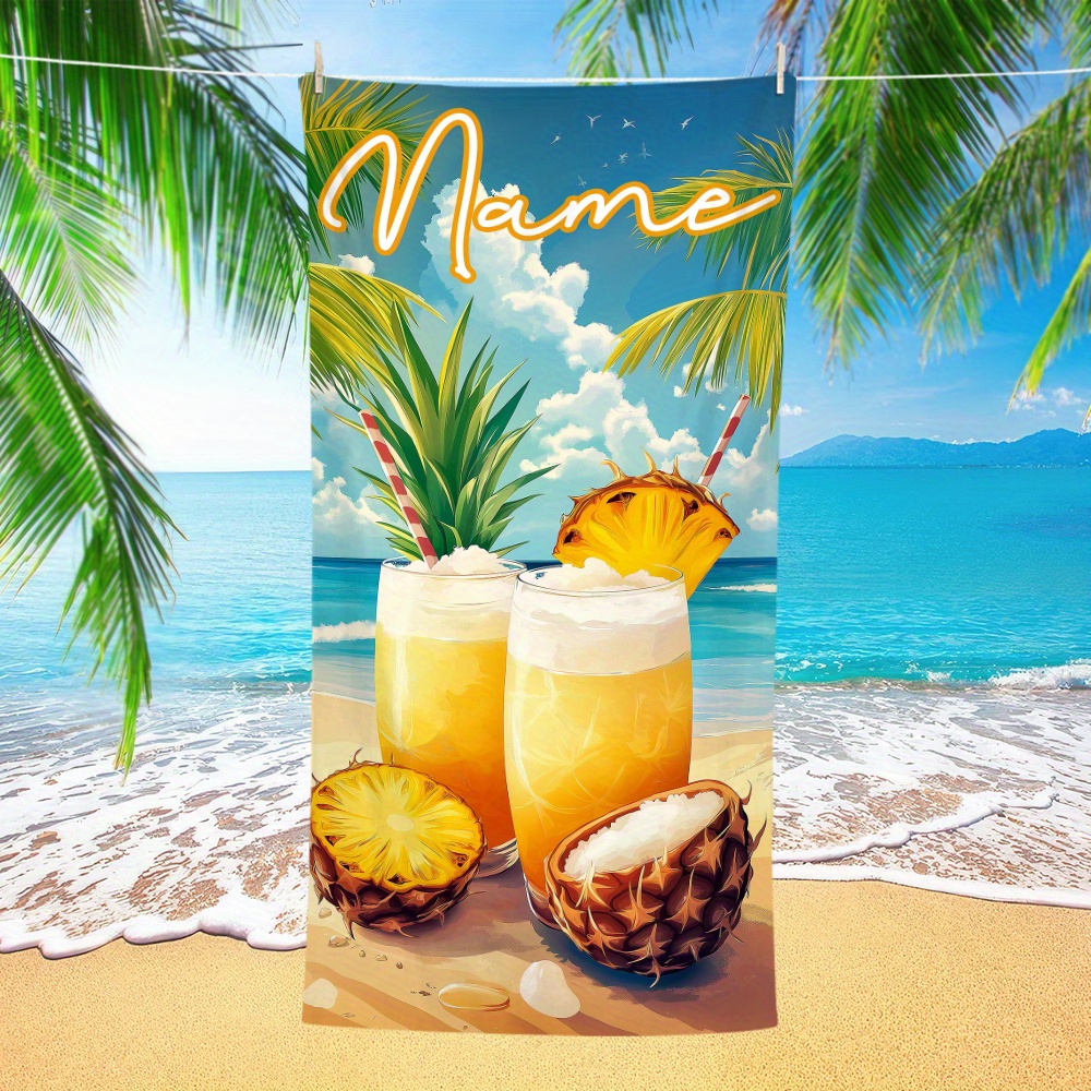 1pc Customized Name Beach Towe - Beach Towel Large 리뷰 및 가격