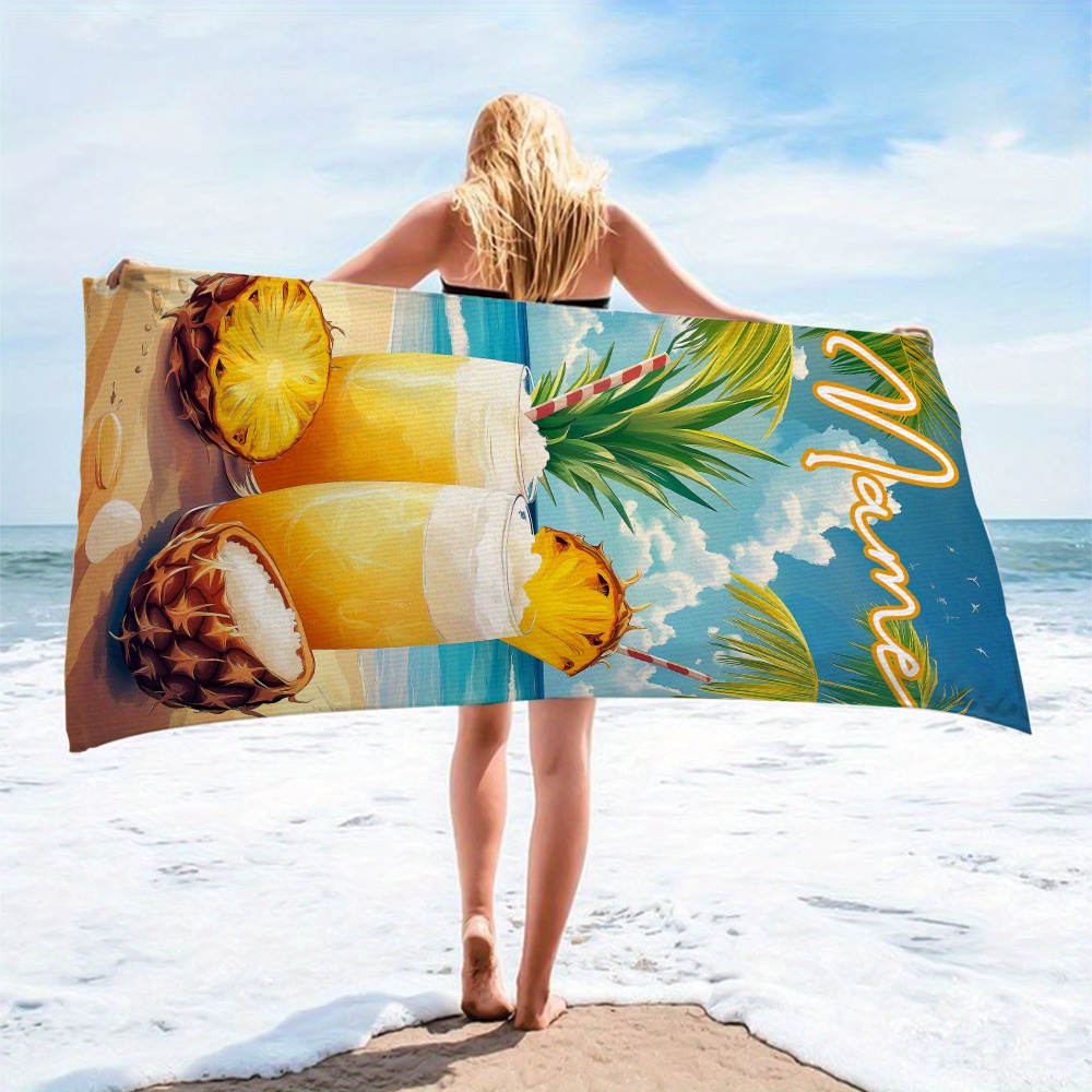 1pc Customized Name Beach Towe - Beach Towel Large 리뷰 및 가격