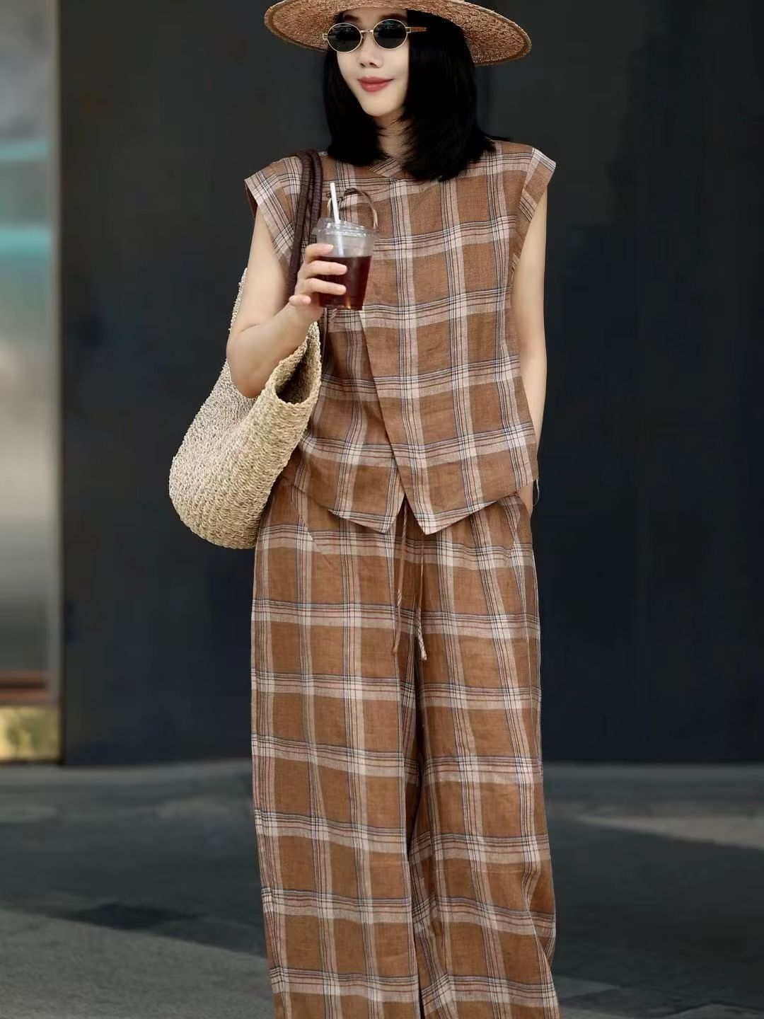 Fashionable stylish high-end l - Short Linen Drawstring 리뷰 및 가격