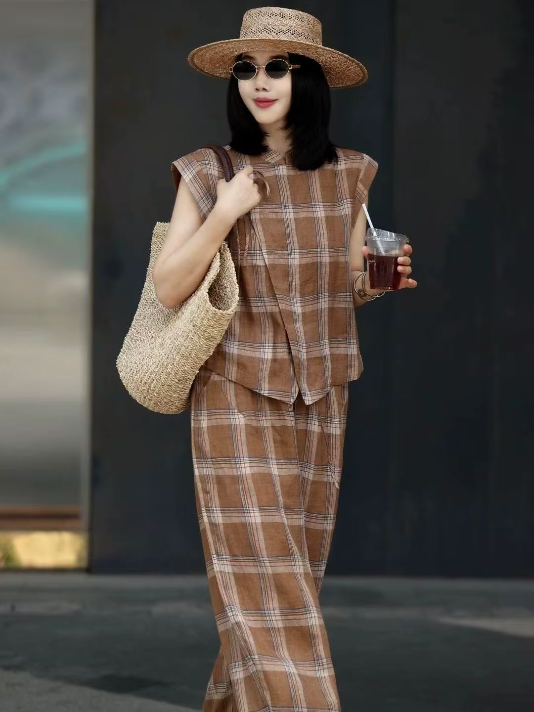 Fashionable stylish high-end l - Short Linen Drawstring 리뷰 및 가격