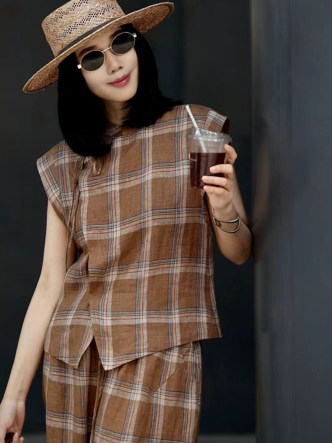 Fashionable stylish high-end l - Short Linen Drawstring 리뷰 및 가격