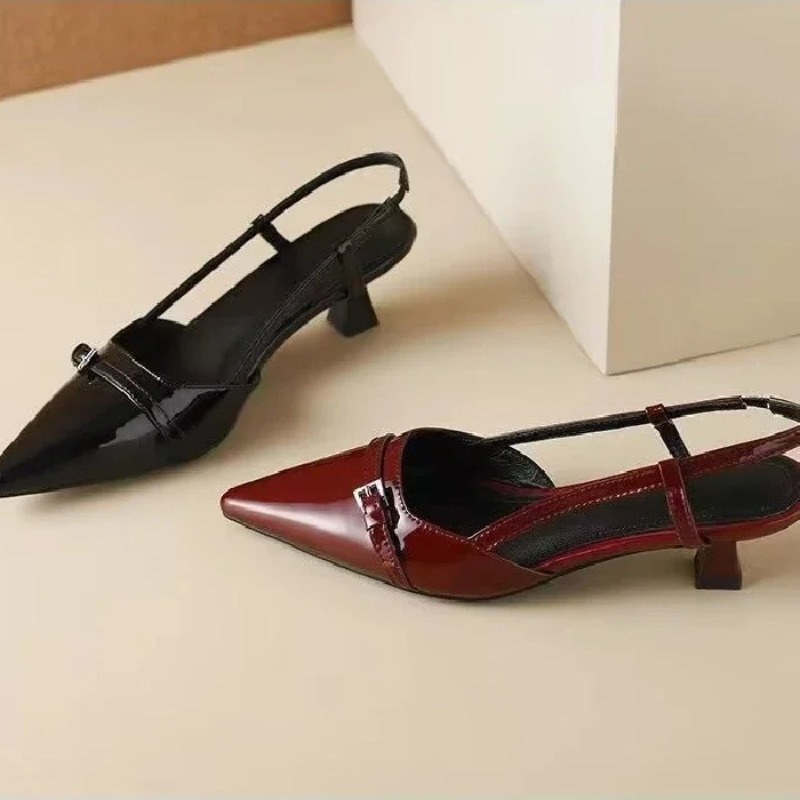 Women Sandals Fashion Pointed  - Casual Sandal Leather 리뷰 및 가격