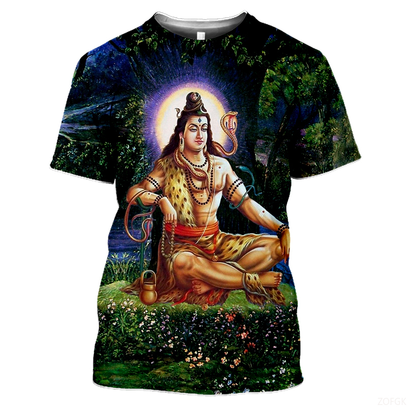Summer Fashion Indian Deities  - Tee Graphic Print 리뷰 및 가격