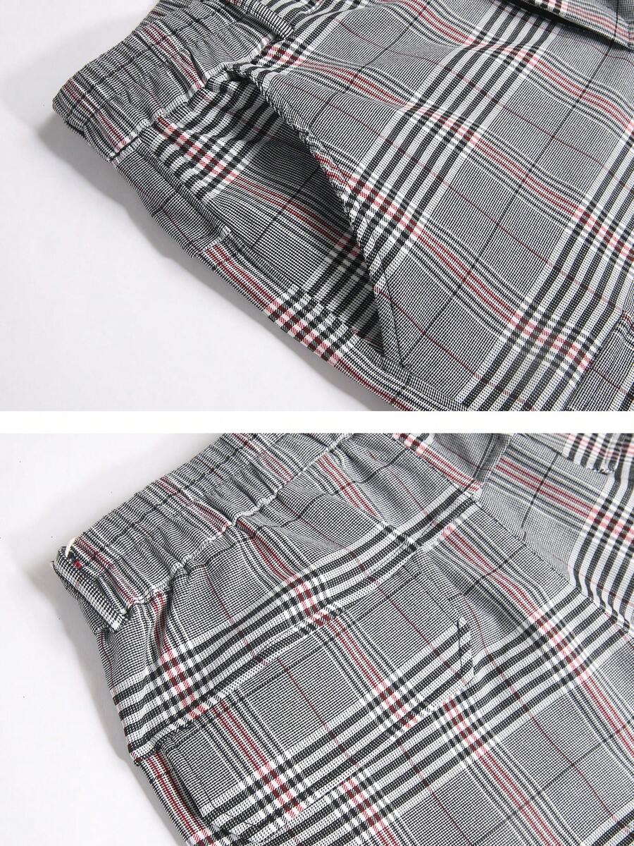 Mens Slim Fit Stretch Plaid Dr - Shorts Chino Slim 리뷰 및 가격