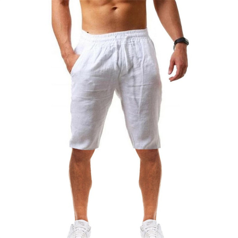 2026 Summer Men's Shorts Cotto - Short Linen Drawstring 리뷰 및 가격