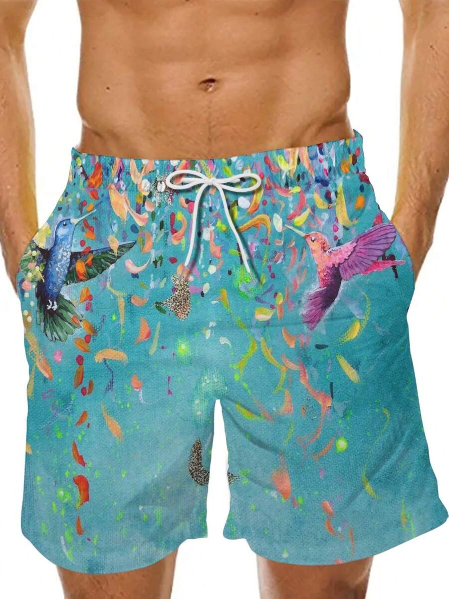 Mens Beach Shorts With Humming - Swim Trunk Quick Dry 리뷰 및 가격