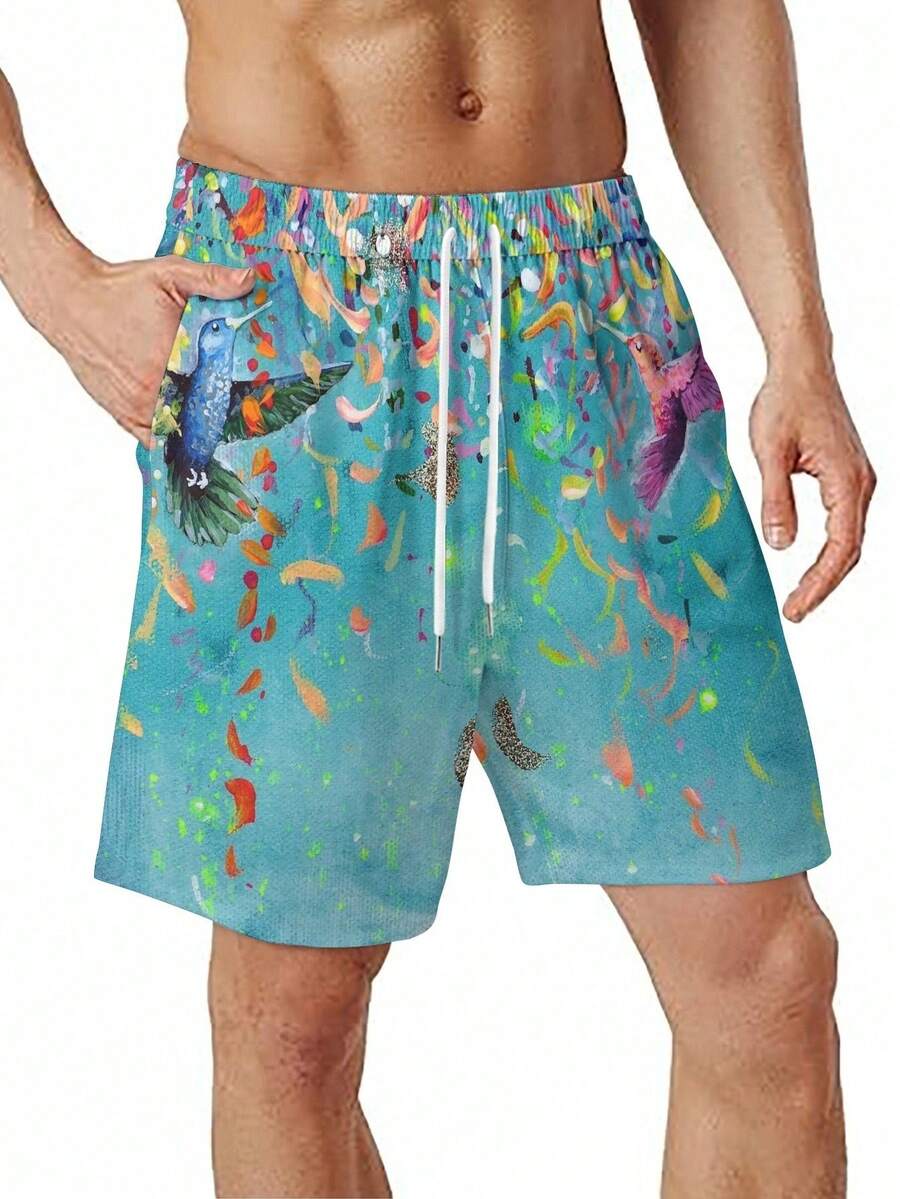 Mens Beach Shorts With Humming - Swim Trunk Quick Dry 리뷰 및 가격