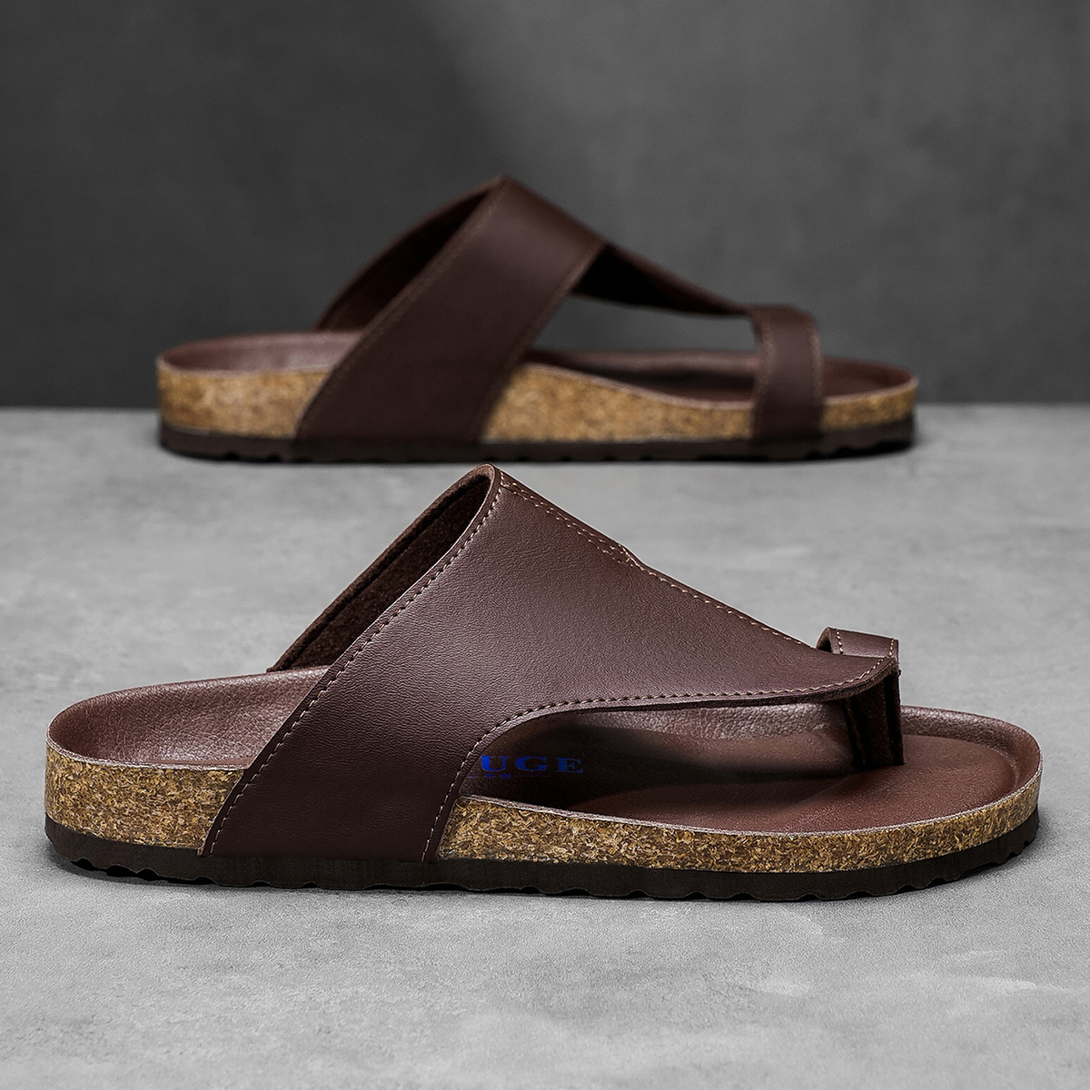 Big Size 48 49 Cork Slippers M - Flip Flop Leather Men 리뷰 및 가격