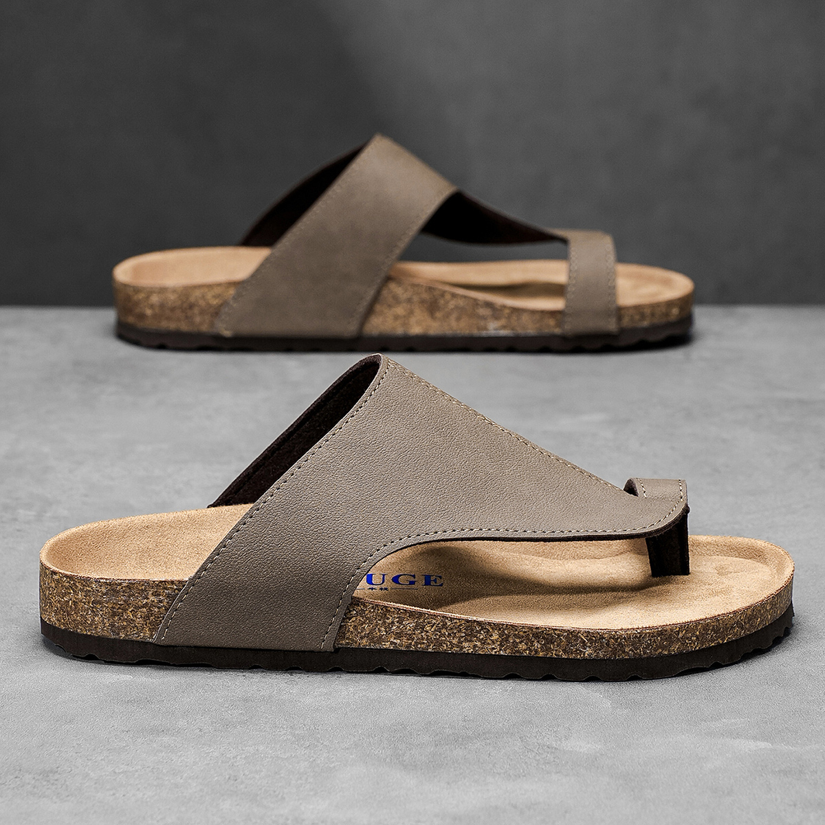 Big Size 48 49 Cork Slippers M - Flip Flop Leather Men 리뷰 및 가격