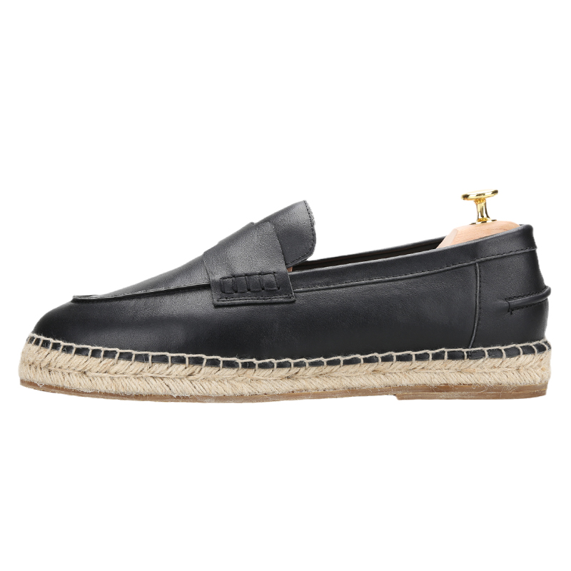 Piegitar Black Genuine Leather - Espadrille Slip On 리뷰 및 가격