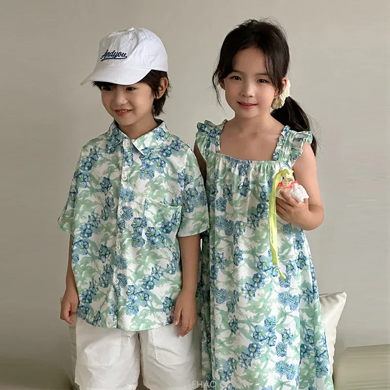Look Boys Shirts Korean Childr - Resort Shirt Floral 리뷰 및 가격