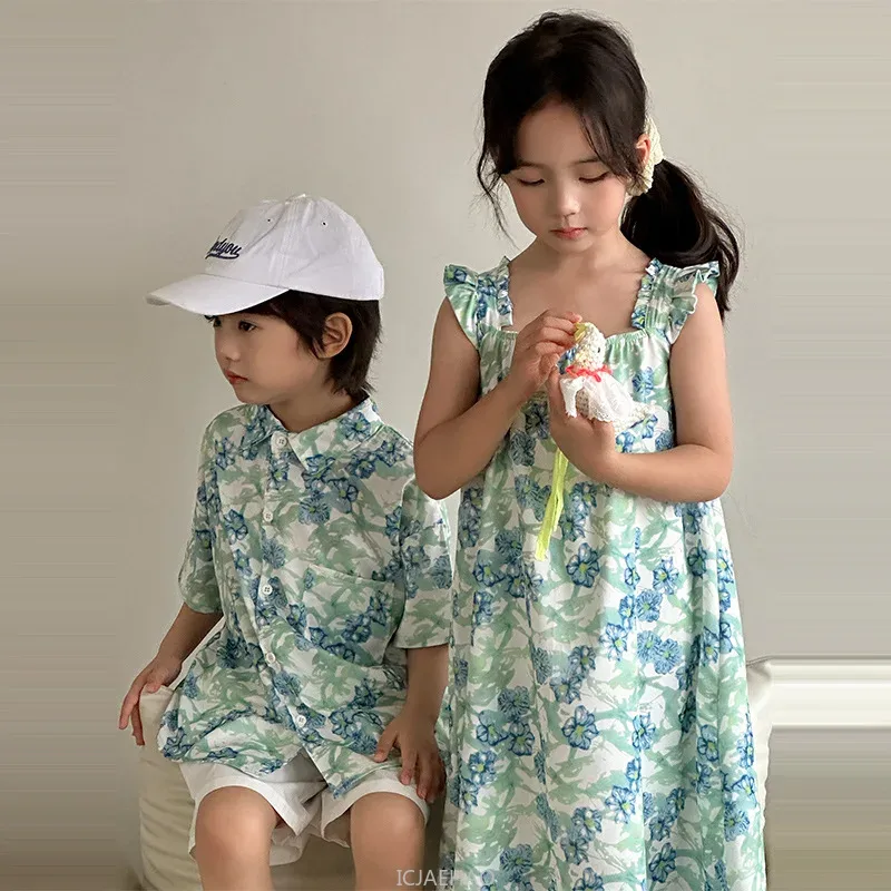 Look Boys Shirts Korean Childr - Resort Shirt Floral 리뷰 및 가격