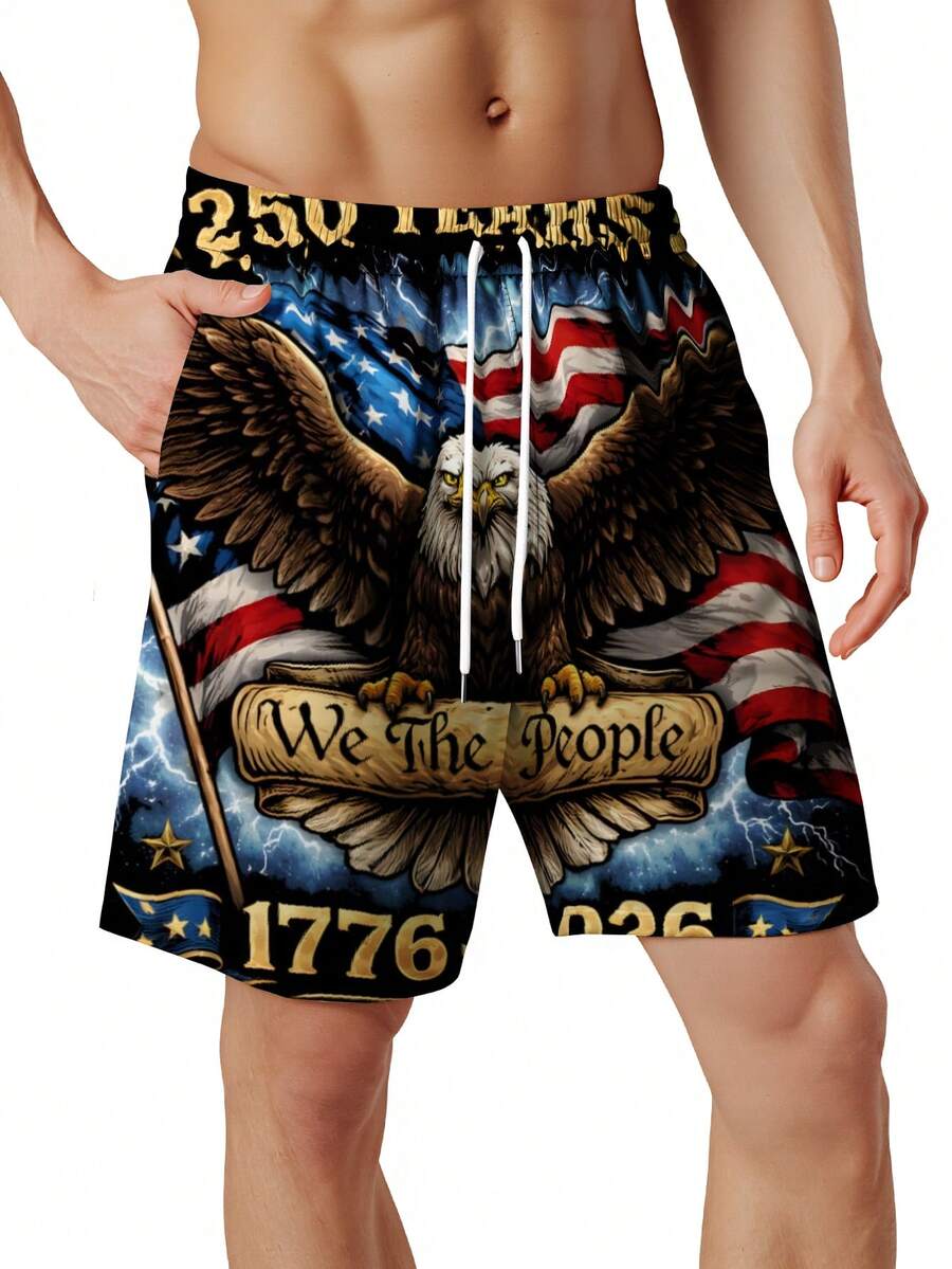 Patriotic Swim Trunks Men Beac - Swim Trunk Quick Dry 리뷰 및 가격