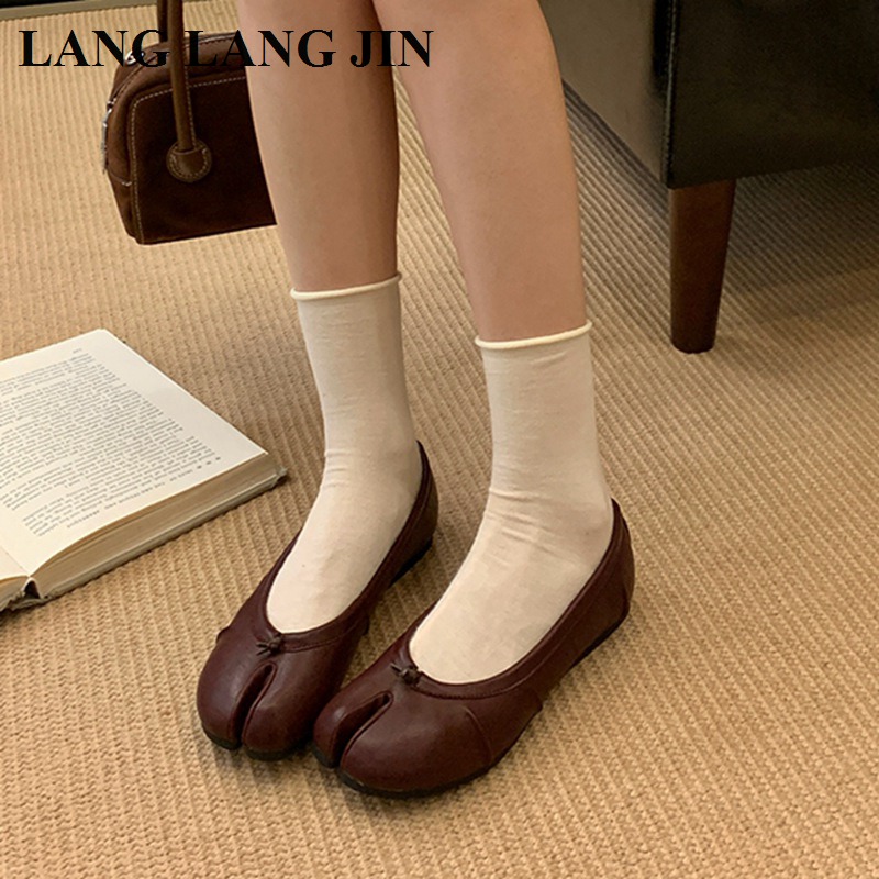Spring Split Toe Women Ballet  - Espadrille Slip On 리뷰 및 가격