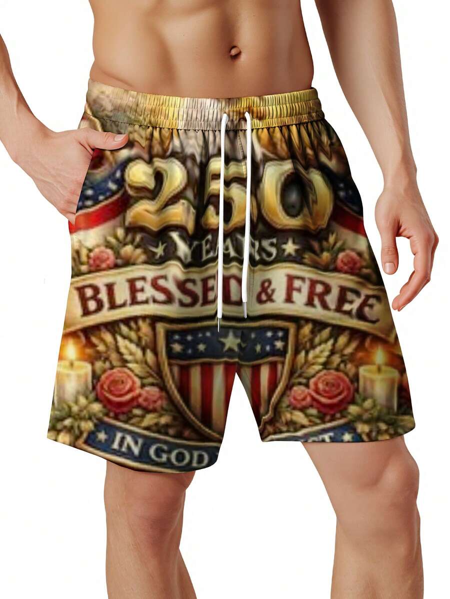 250 Years Blessed And Free Pat - Swim Trunk Quick Dry 리뷰 및 가격
