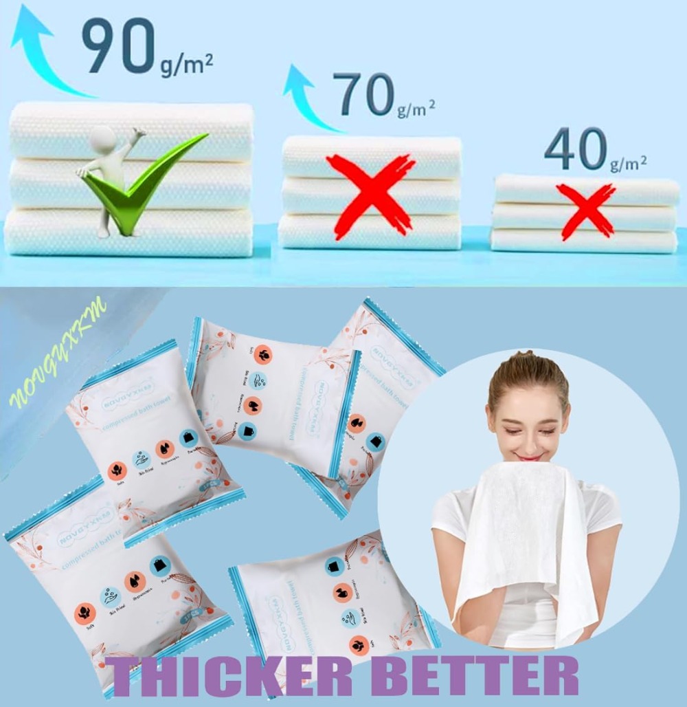 6 Packs Large Compressed Towel - Beach Towel Large 리뷰 및 가격