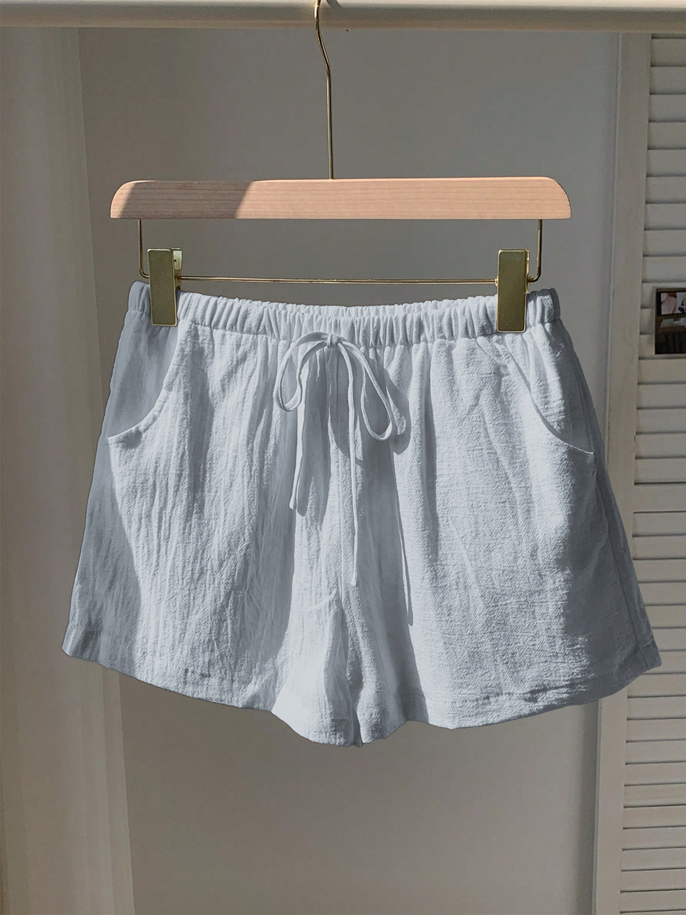 Ladies New Spring Summer Linen - Short Linen Drawstring 리뷰 및 가격