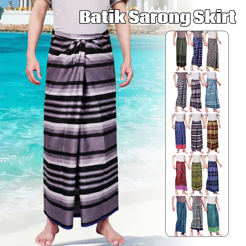 Men Women Batik Sarong Skirt E - Sarong Men Wrap 리뷰 및 가격